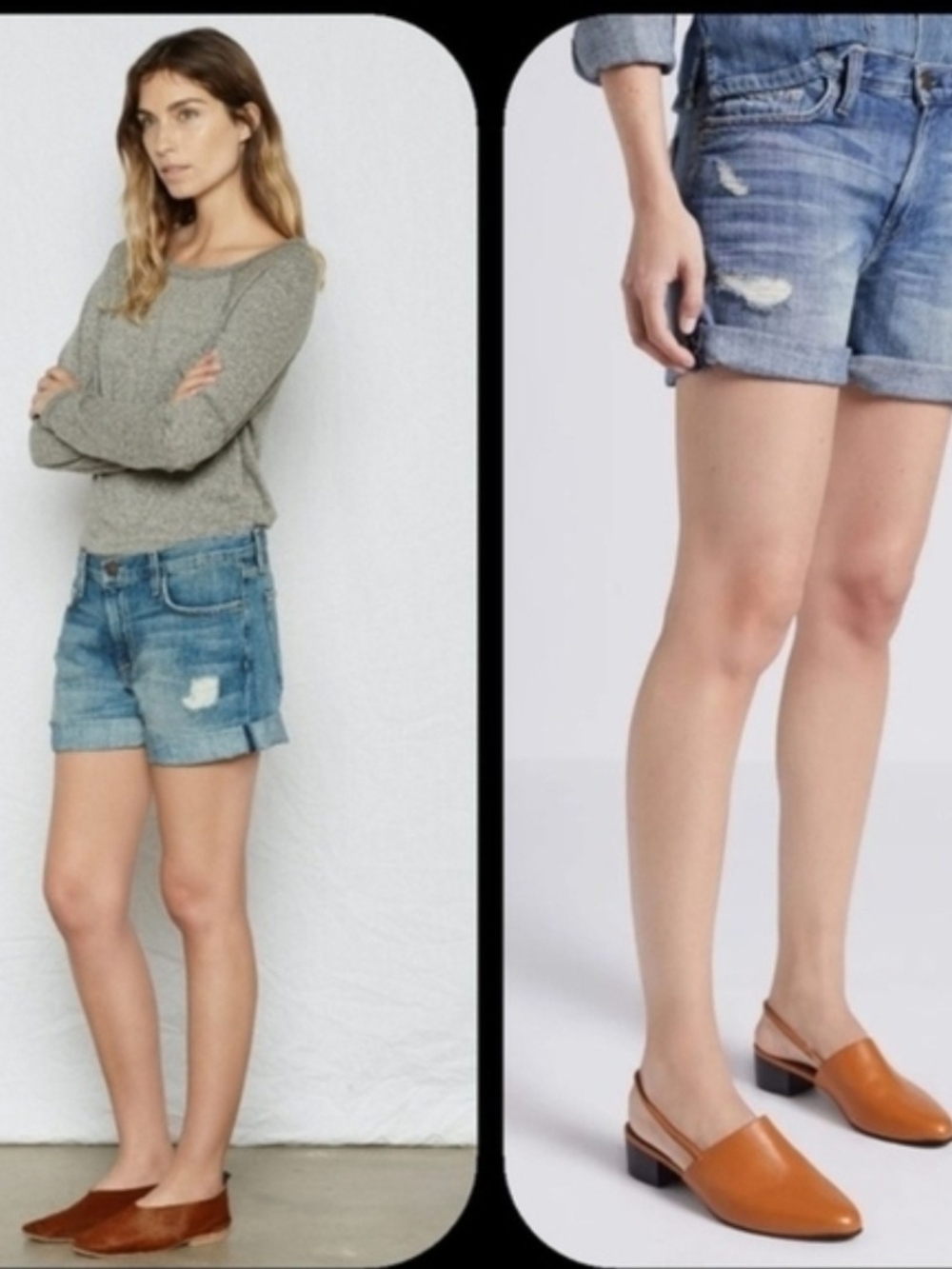 Current Elliott Boyfriend Short Super Loved Destroy Cut Off Jean Denim Shorts